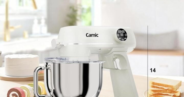 Camic 8.45-Quart All-Metal Stand Mixer Review: Large Capacity, 10 Speeds, and Digital Timer
